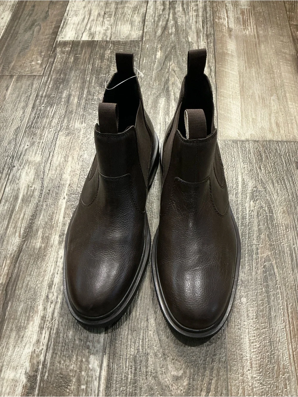 Clarks Men's Dark Brown Leather Chukka Chelsea Boots